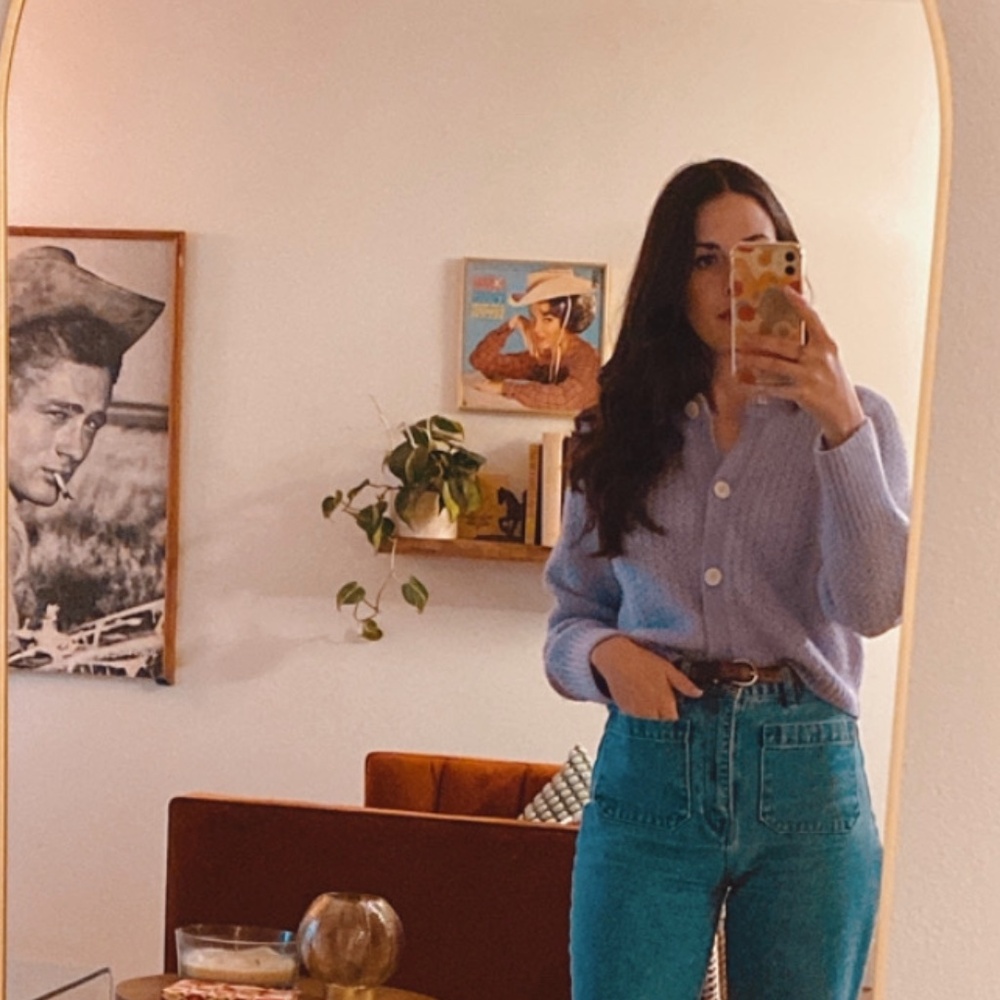 & Other Stories Periwinkle Cardigan Small